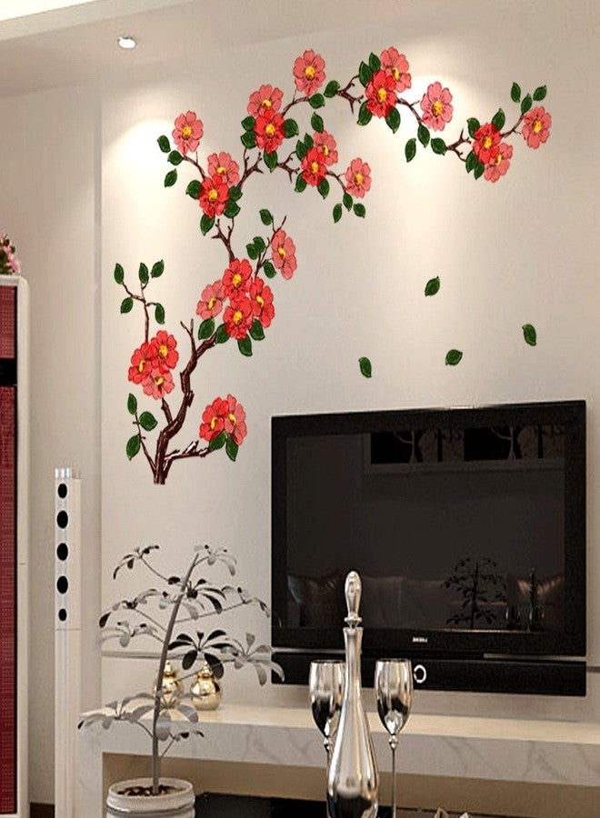 Akki World Decorative Floral Wall Stickers for Kids Room, Living Room, Bedroom, Office Sticker Size - 75Cm X 110 Cm - Image 2